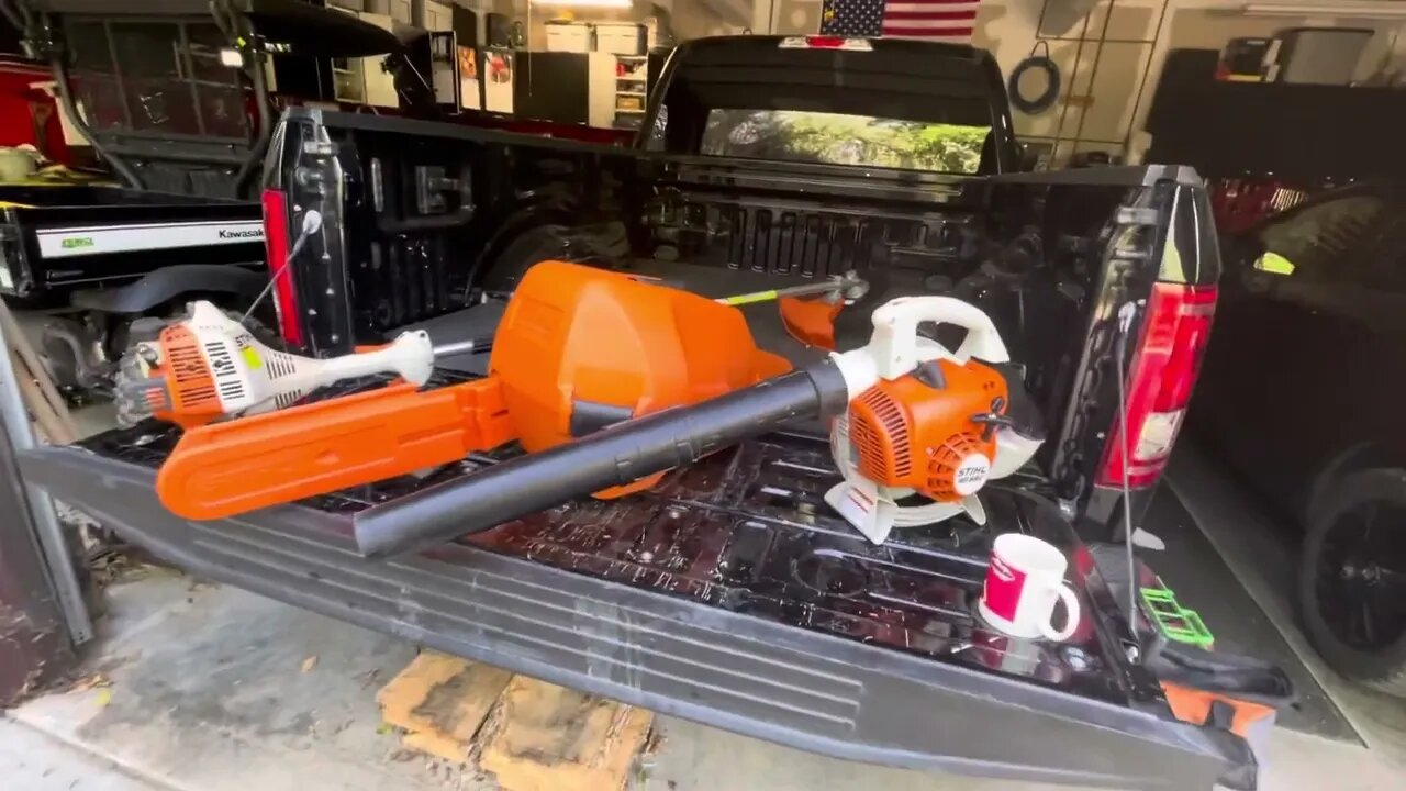 My Latest STIHL Haul. BG 56c Blower , FS 55R Trimmer and a MS 211c Chainsaw.
