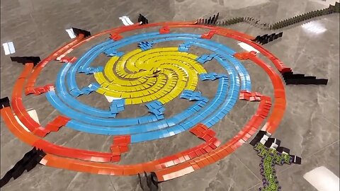 EPIC playing card domino setup!