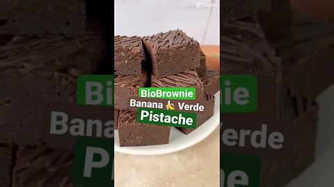 BioBrownie de Banana Verde com Cacau e Com Pistache #biomassa #naturefoods #health #brownie