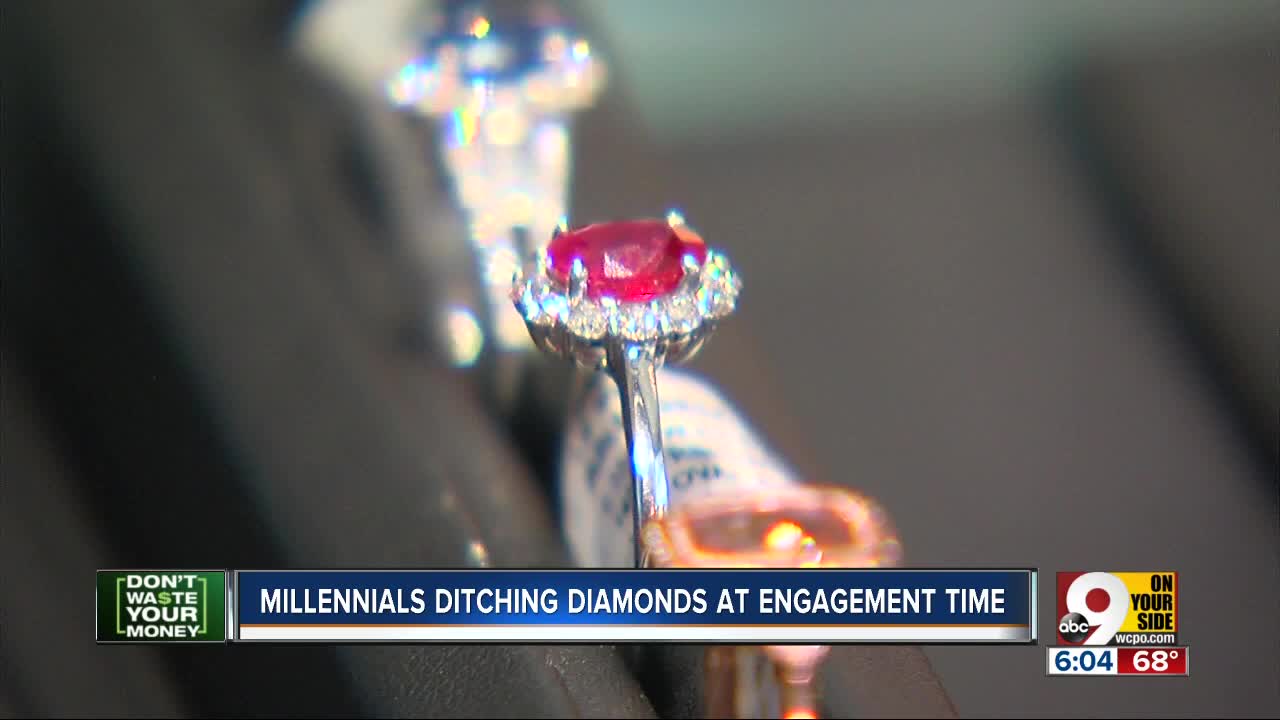 Millennials ditching diamonds at engagement time
