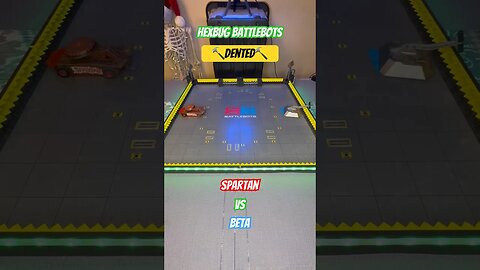Spartan vs Beta 🔨Dented🔨 Hexbug Battlebots #hexbugbattlebots #hexbugvideos #battlebots #shorts