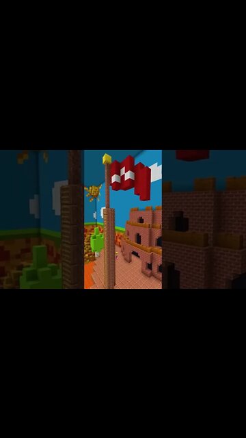 MINECRAFT: ATHOS NO MUNDO DE SUPER MARIO! #shorts