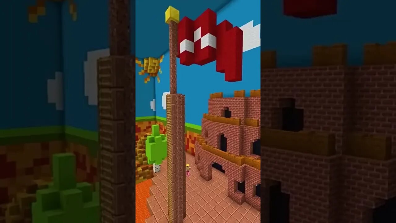 MINECRAFT: ATHOS NO MUNDO DE SUPER MARIO! #shorts