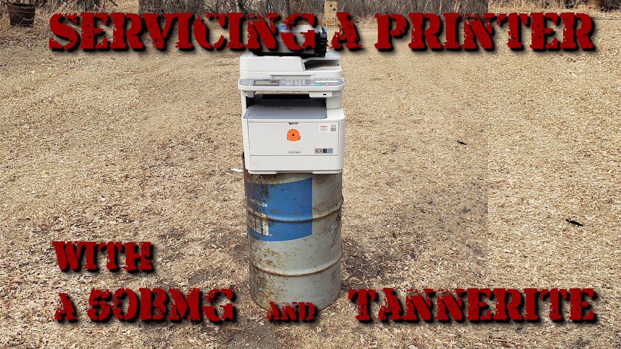 Servicing a Printer with a 50BMG & Tannerite