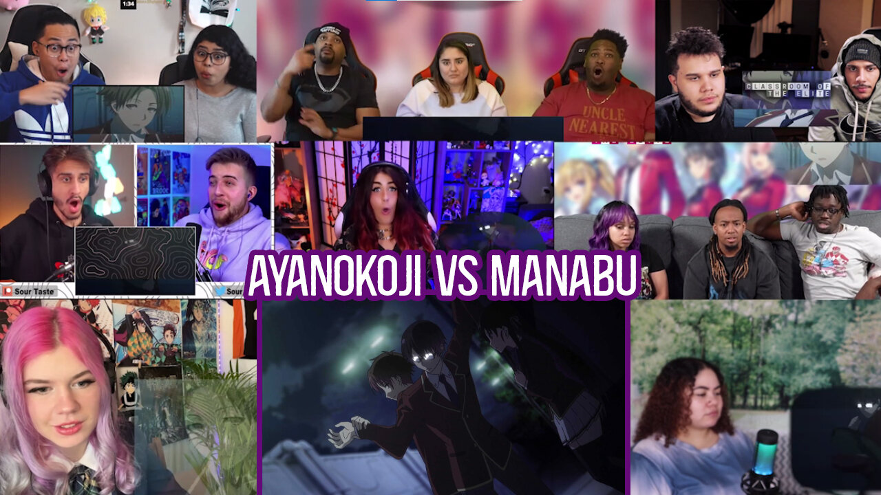 Ayanokoji vs Manabu fight, Classroom of the Elite season 1 episode 2 reaction mashup