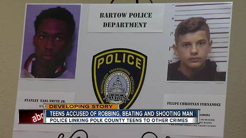 Two suspects arrested after elderly man beaten, shot and robbed while on a walk in Bartow