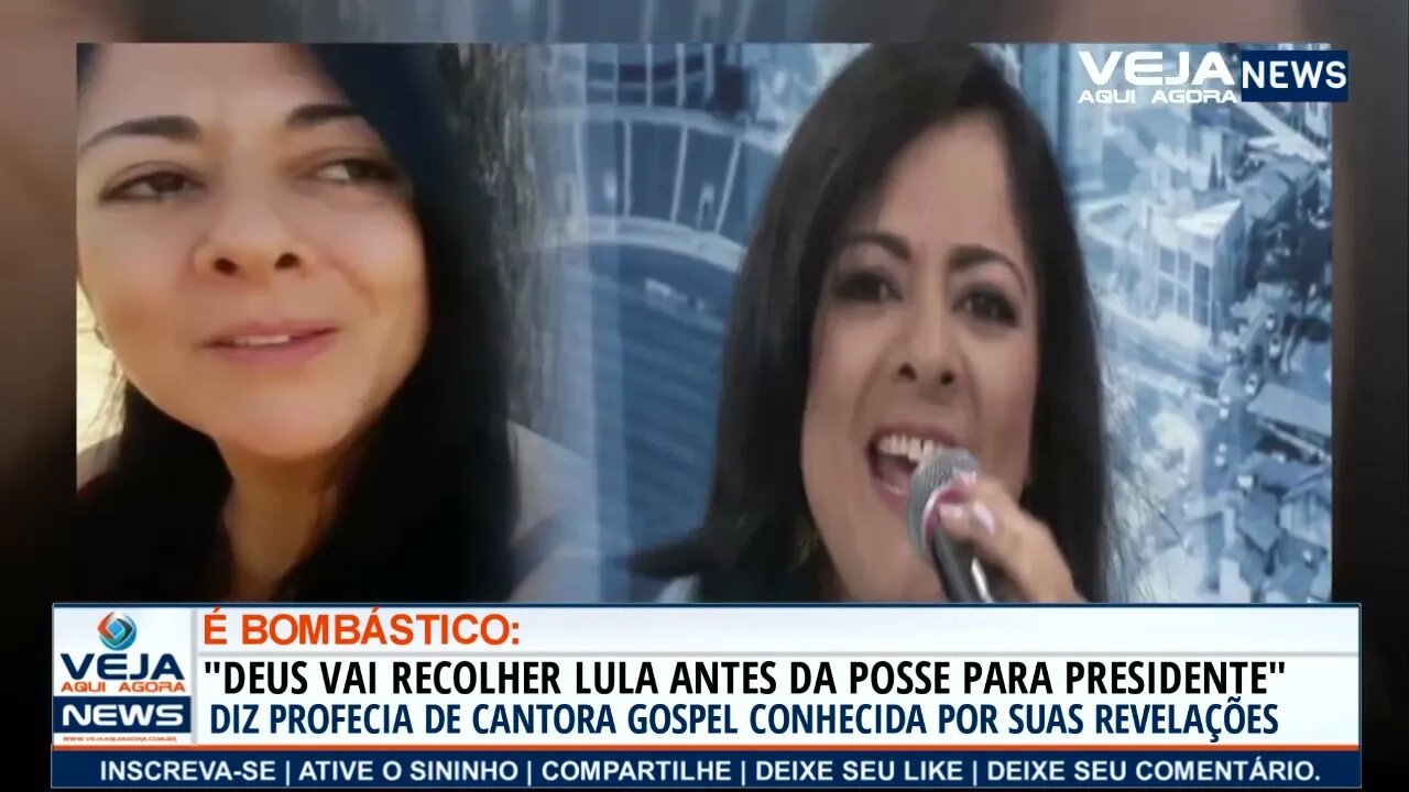 PROFECIA DE CANTORA GOSPEL DIZ QUE DEUS VAI RECOLHER LULA ANTES DA POSSE