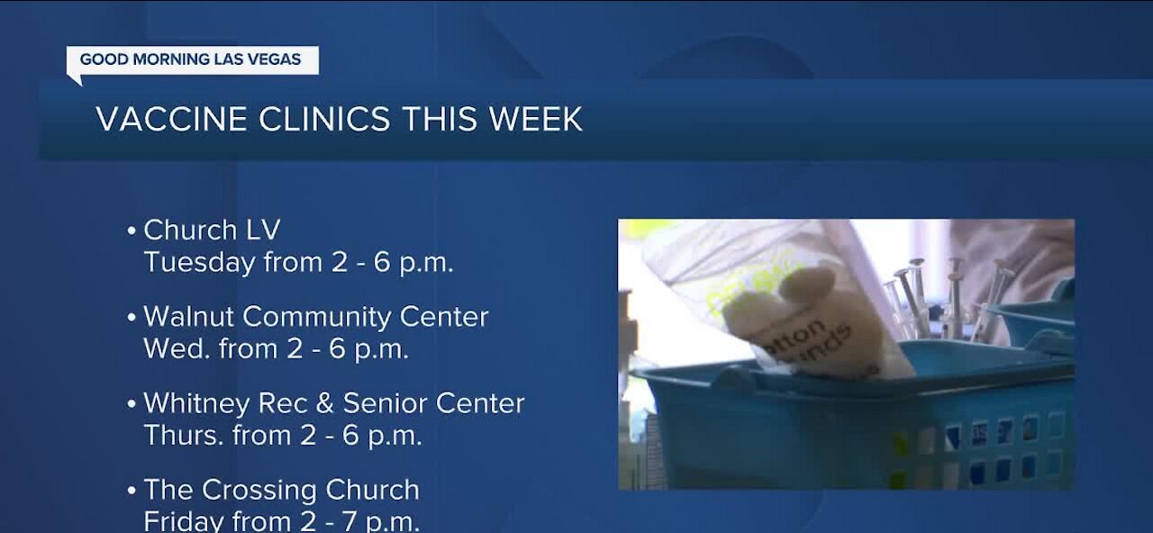 Additional COVID-19 vaccine clinics open in Southern Nevada