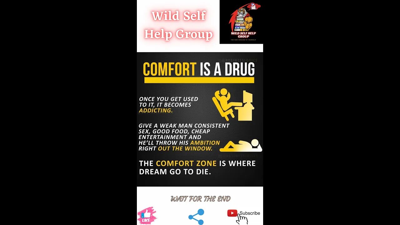 🔥Comfort is a drug🔥#shorts🔥#viralshorts🔥#motivation🔥#wildselfhelpgroup🔥