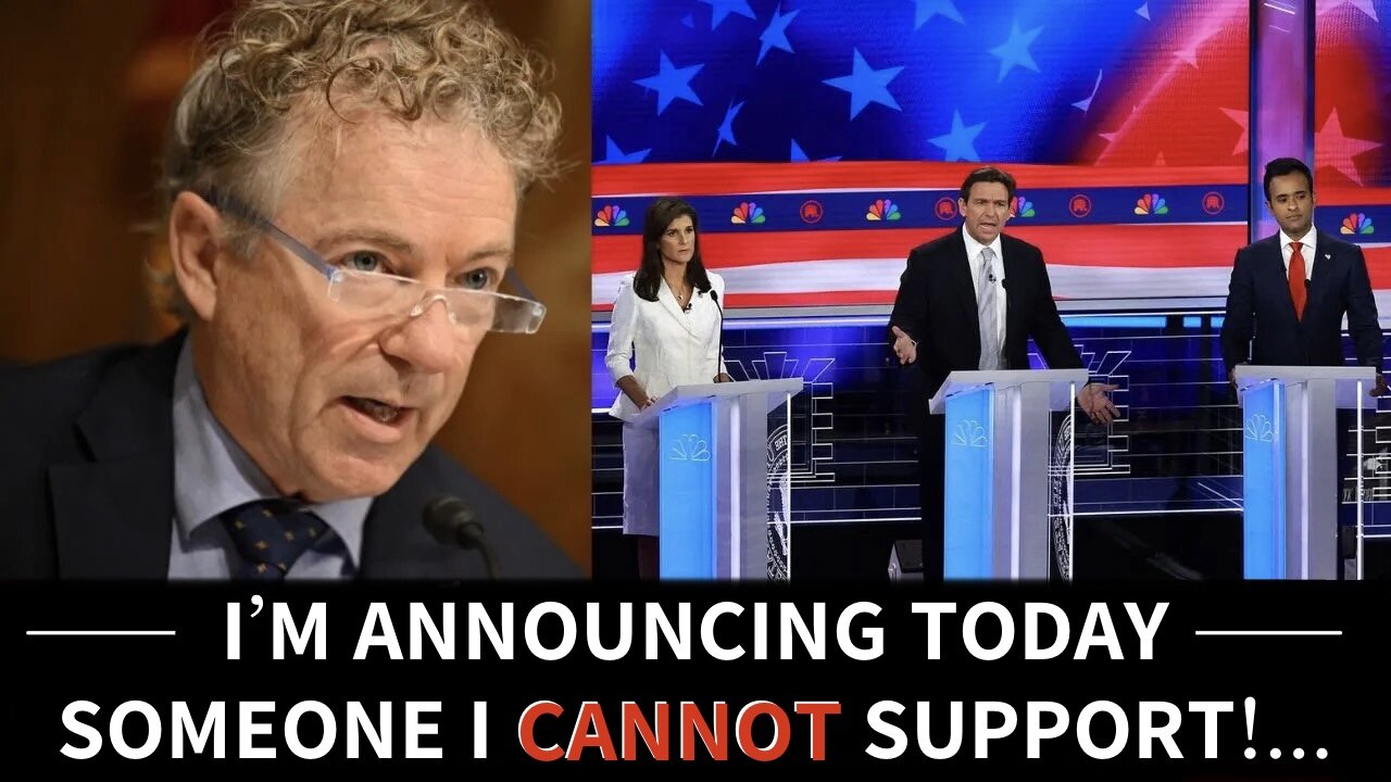 BREAKING: Rand Paul Came Out Today to Publicly Reject a Particular GOP Presidential Candidate! Guess Which One... | WE in 5D: He is Personally One of My Top Choices for Trump's VP!