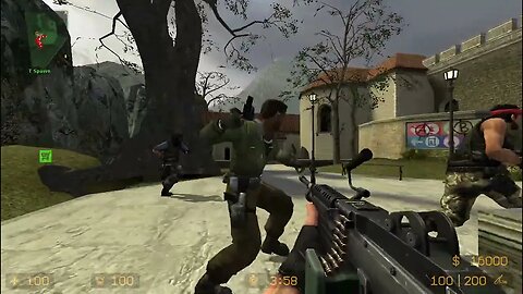 Counter Strike Source Piranesi Bots #16 Only Machine Guns