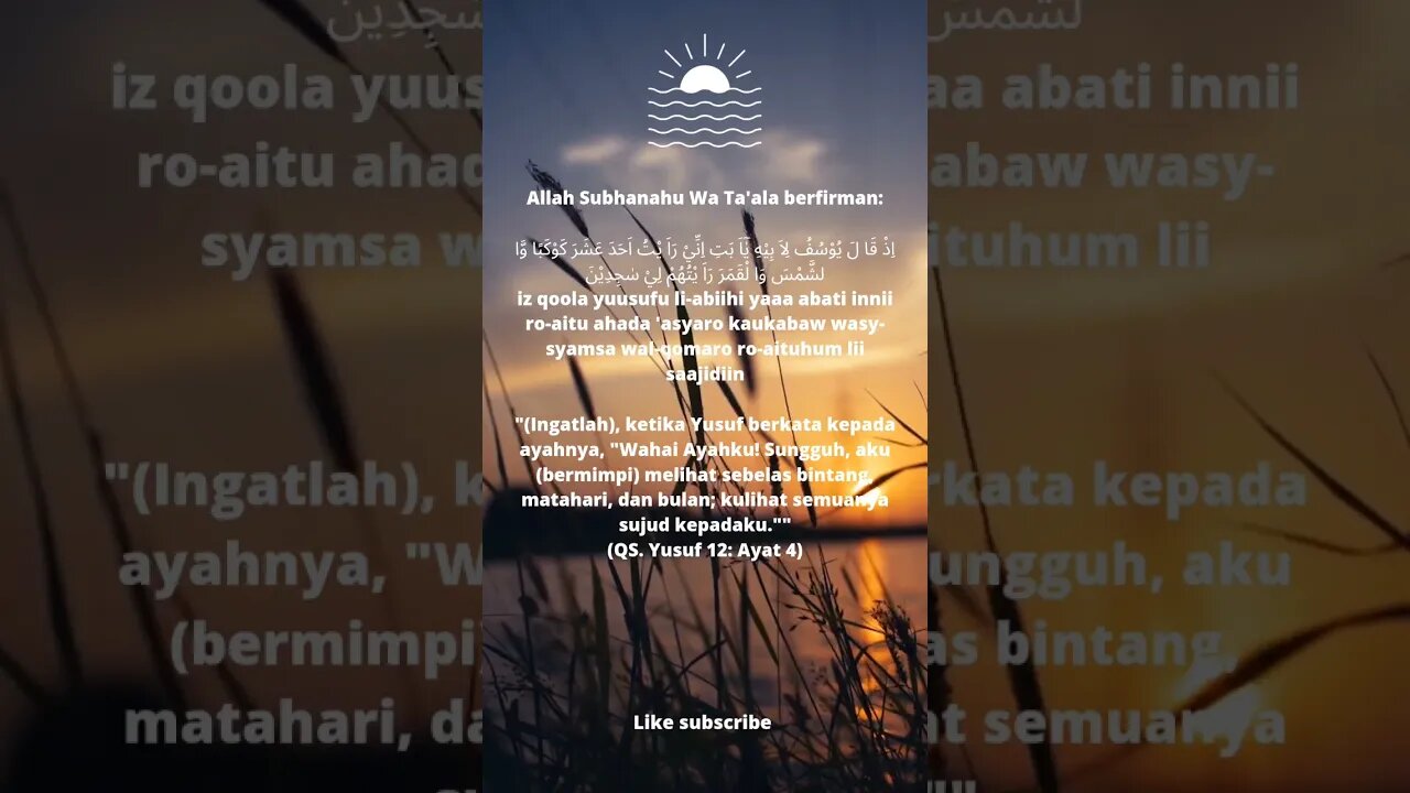 DOA NABI YUSUF PEMBUKA AURA WAJAH #qoutes #shorts #motivasiislami