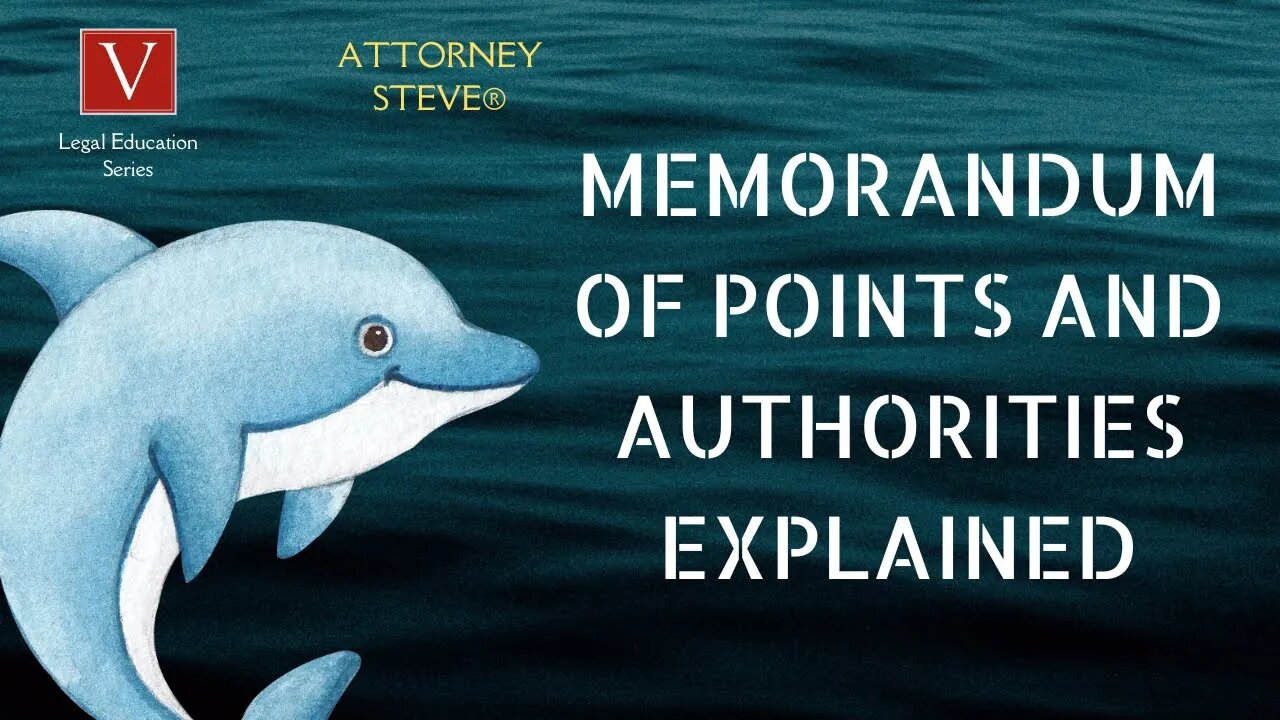 What is a memorandum of points and authorities?