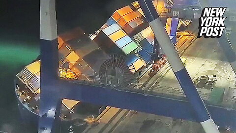 Holy 'ship'! Cargo ship in Turkey tips, sends containers into water