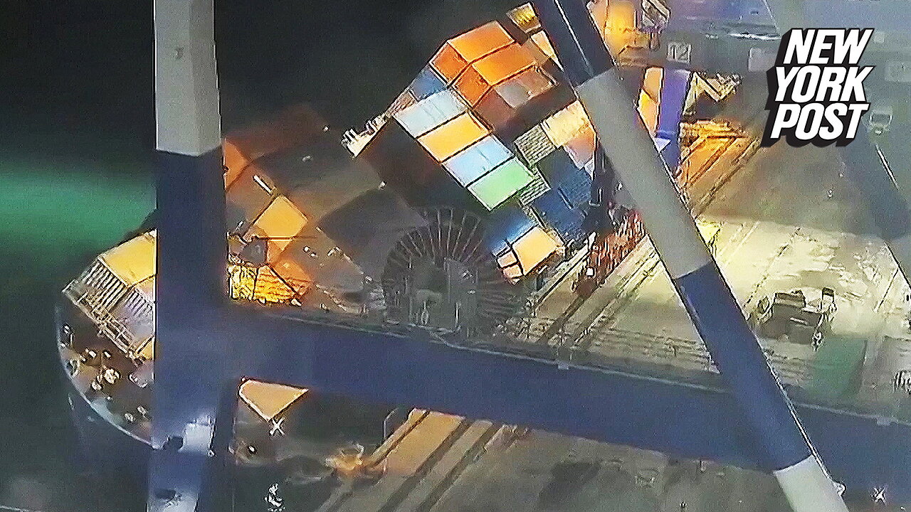 Holy 'ship'! Cargo ship in Turkey tips, sends containers into water