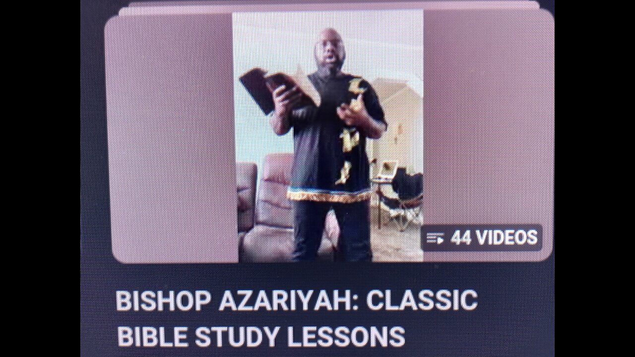 BISHOP AZARIYAH IS A TRUE HERO TEACHING BIBLICAL TRUTH AND RIGHTEOUSNESS ONLINE FOR YEARS!!!