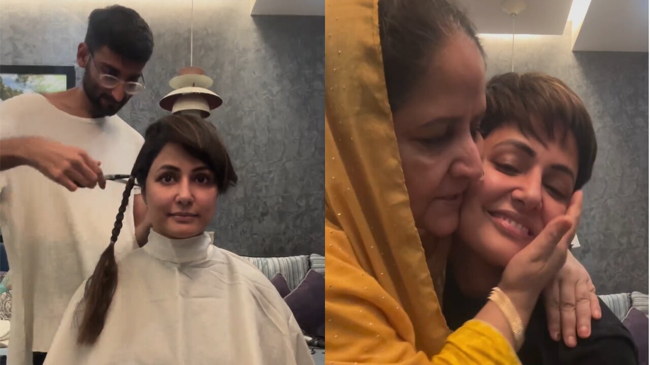 Hina Khan's Mother Cries As She Cuts Her Hair Amid Cancer Treatment