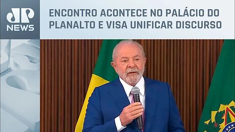 Lula fala com os ministros em primeira reunião; assista