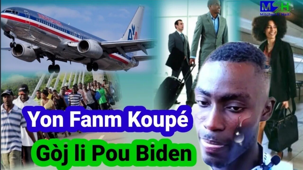 Stéphanie Joseph Koupé Gòj Jèn Gason Sa Paske l Tap Voyagé Nan Biden Oh😭Jan Paspò Mal Pou Fèt Ayiti