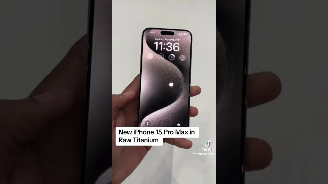 Hands on with iPhone 15 pro max. #titanium #iphone15