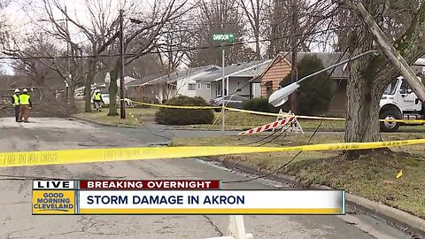 Severe storms cause damage, power outages in Akron