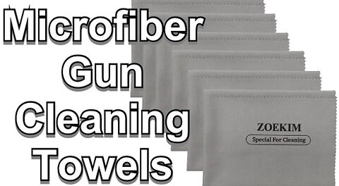 ZOEKIM Microfiber Gun Cleaning Cloth, 12"x12" Lint Free, Reusable Microsuede Cleaning/Polishing