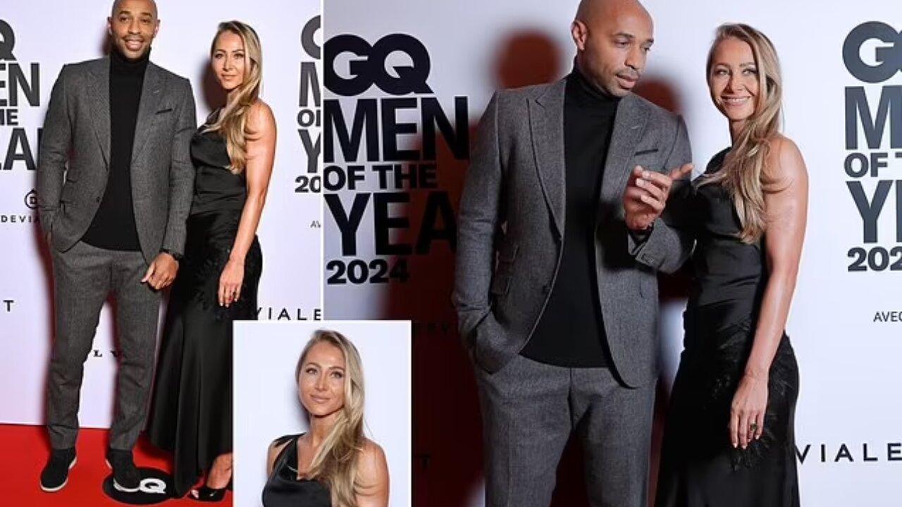 Thierry Henry Stuns with Model Partner