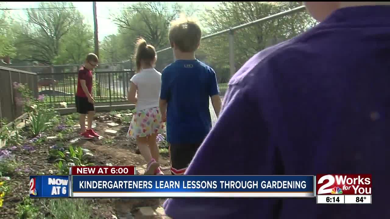 Eliot kindergarteners get hands on gardening experience