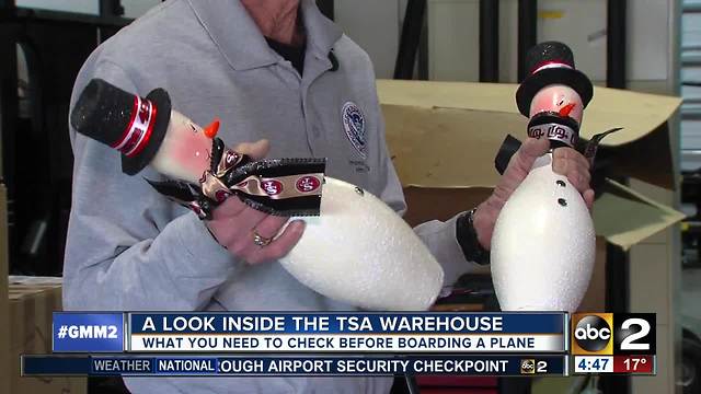 The banned items sitting in a TSA warehouse