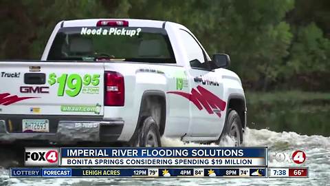 Imperial River flooding solutions