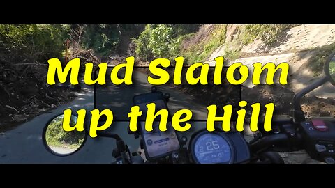 With the Rebel on the Road - Mud Slalom up the Hill