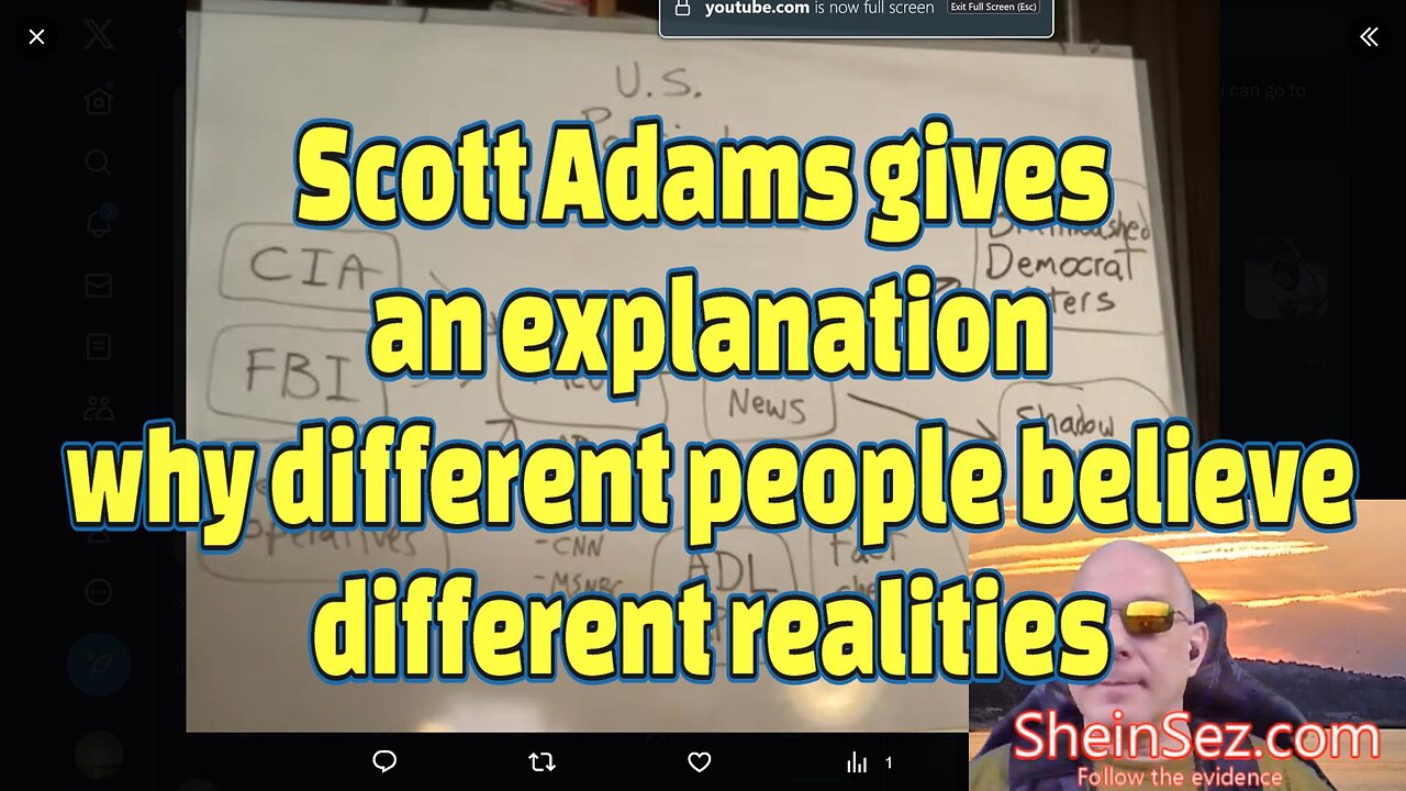 Scott Adams gives an explanation why different people believe different realities-SheinSez 281