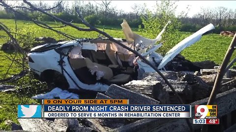 Teenager sentenced in deadly prom night crash