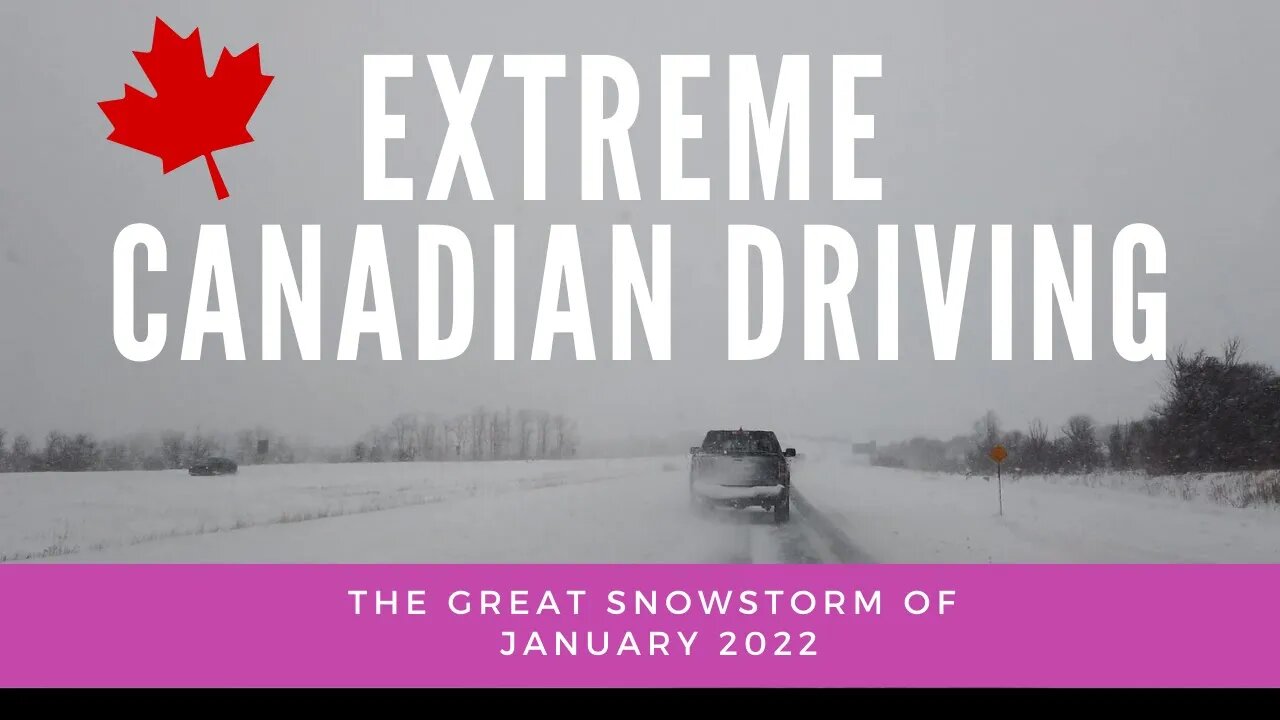 Winter Storm Driving on Highway 401 East & 404 North during the Great Blizzard of Jan 2022 -Toronto