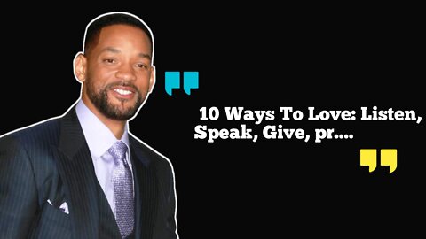 10 Will Smith Quotes on Love.