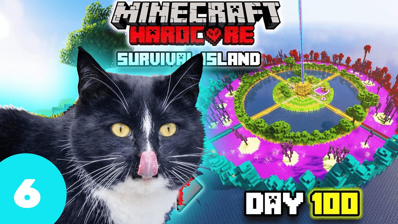 Cat playing MINECRAFT 😺 Survival on the skeleton 100 DAYS😺 #minecraft #minecraftmeme