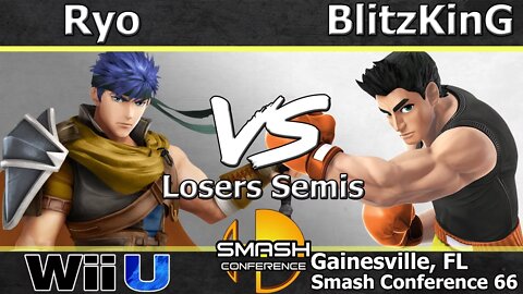 Noble|Ryo (Ike) vs. BlitzKinG (Little Mac) - Losers Semis - SC66