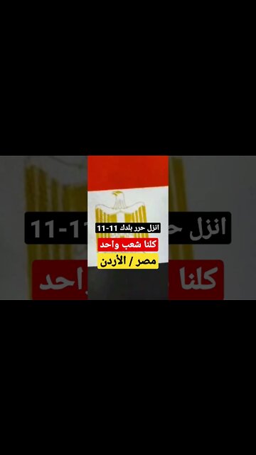 مصر الأردن | احنا شعب واحد | انزل حرر بلدك 11-11 | #shorts