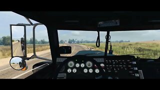 ATS Gameplay | Peterbilt Custom 379 | Lewistown MT to Glasgow MT | Crawler Tractor 55,500lb