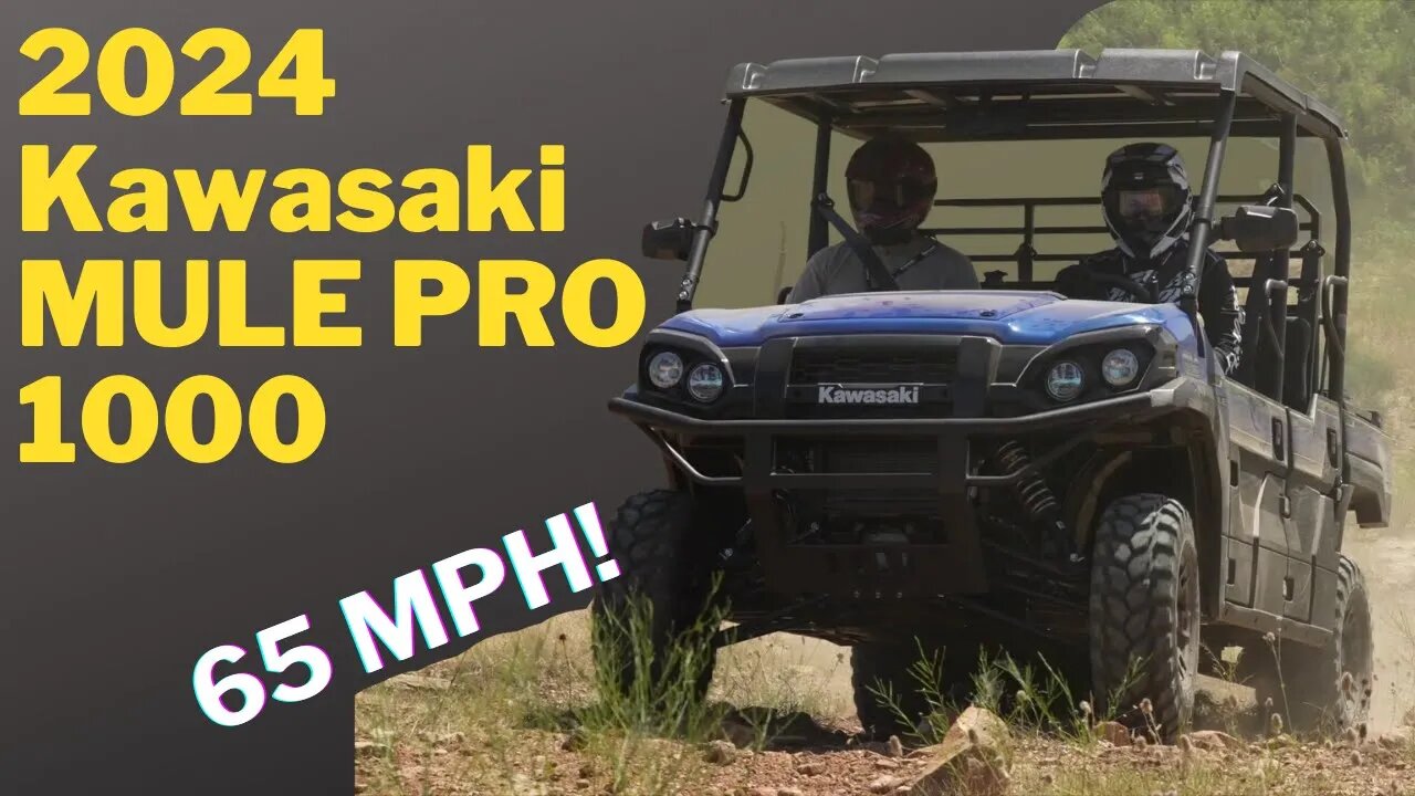 New 2024 Kawasaki Mule PRO 1000 - 999cc Engine and Lifted!