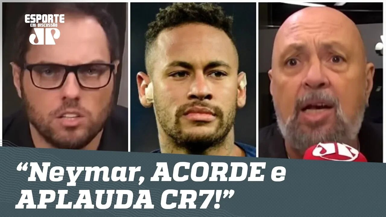 "ACORDE e APLAUDA CR7!" NEYMAR ouve o que NÃO QUERIA após hat-trick do português!