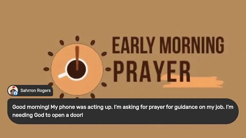 Early Morning Prayer with Pastor Carl