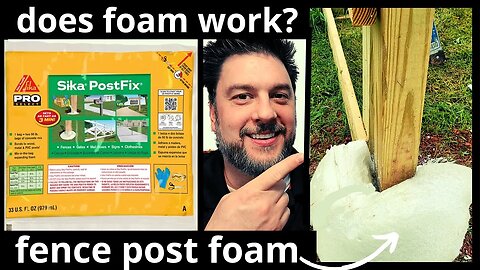 Setting a fence post in FOAM. sika postfix. Does fence post foam really work? [413]
