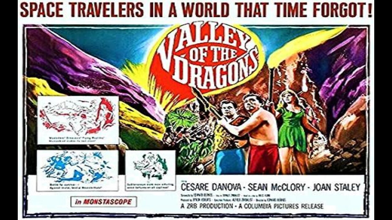 VALLEY OF THE DRAGONS 1961 Prehistoric Comet brushes Earth & Captures People, Taking Them Away FULL MOVIE in HD & W/S