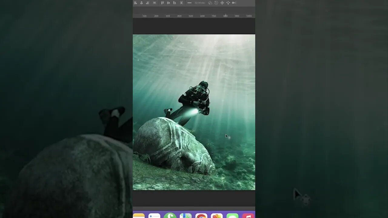 Creating an Underwater Scene in Photoshop (Speed Edit)