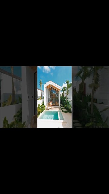 Amazing and famous Tiny Villas in Bali! 🌴 #shorts #tinyhouse #housetour #bali