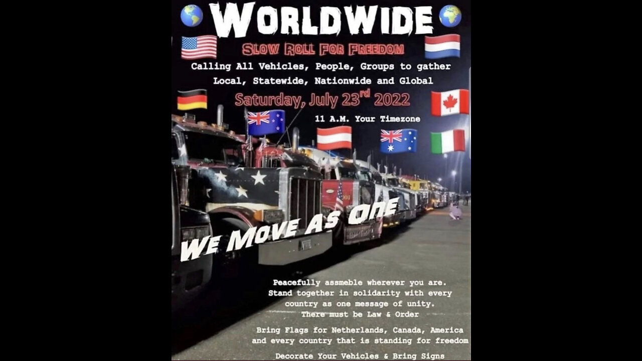 Farmer convoy in Italy! #WeMoveAsOne July 23! Worldwide!