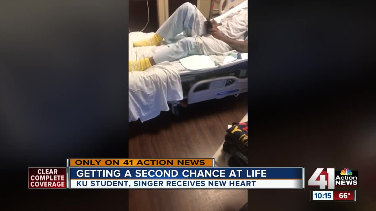 KU student recovering after whirlwind heart transplant