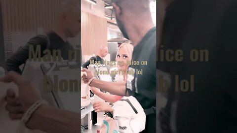 Black man steals orange juice lol