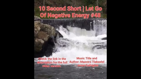 10 Second Short Of Let Go Of Negative Energy | #meditation #shorts #shortsvideo #waterfall #48